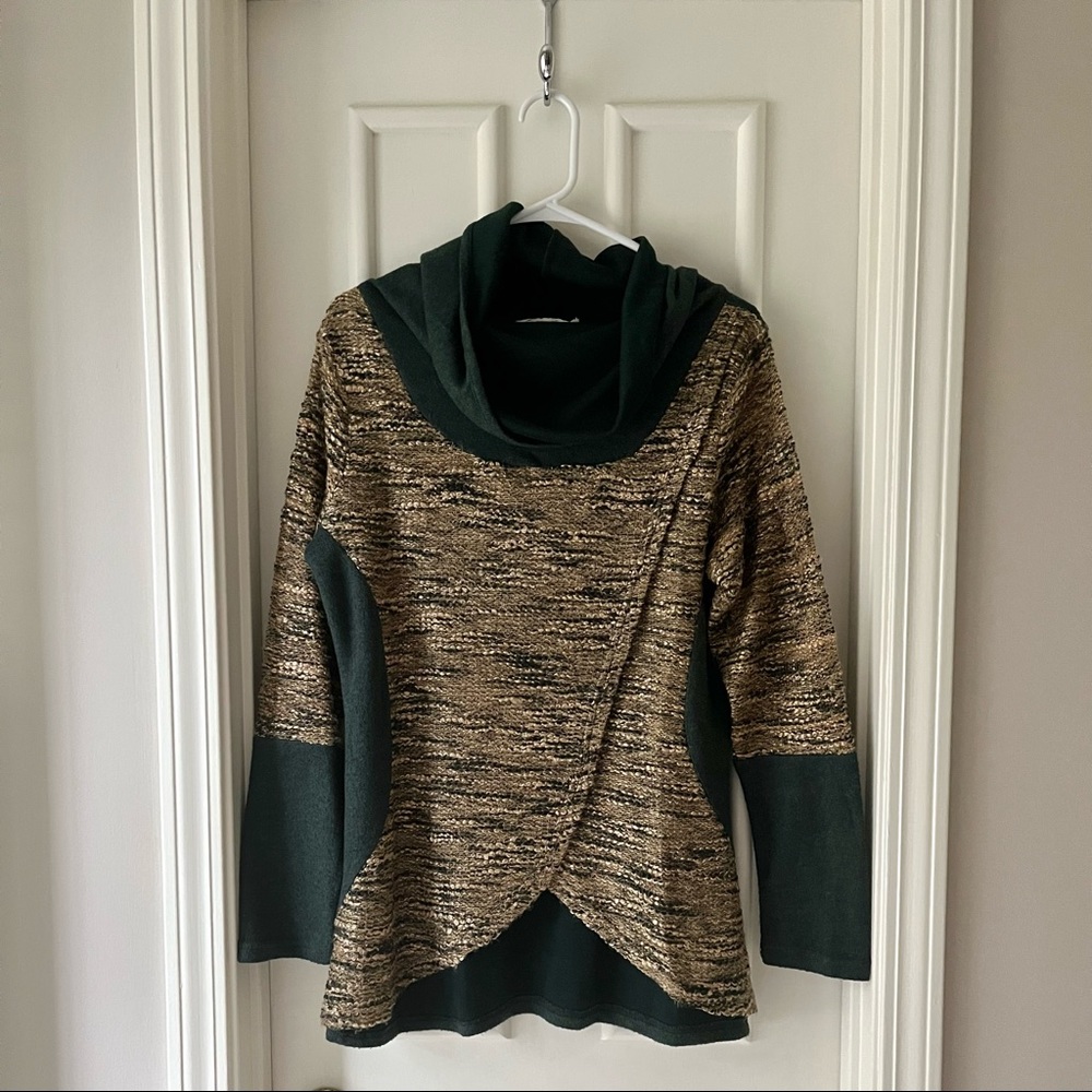Anthropologie A’Reve Cowl Neck Wrap Sweater